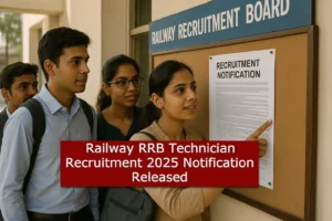 Read more about the article Railway RRB Technician Recruitment 2025 – Apply Online for 6238 Posts